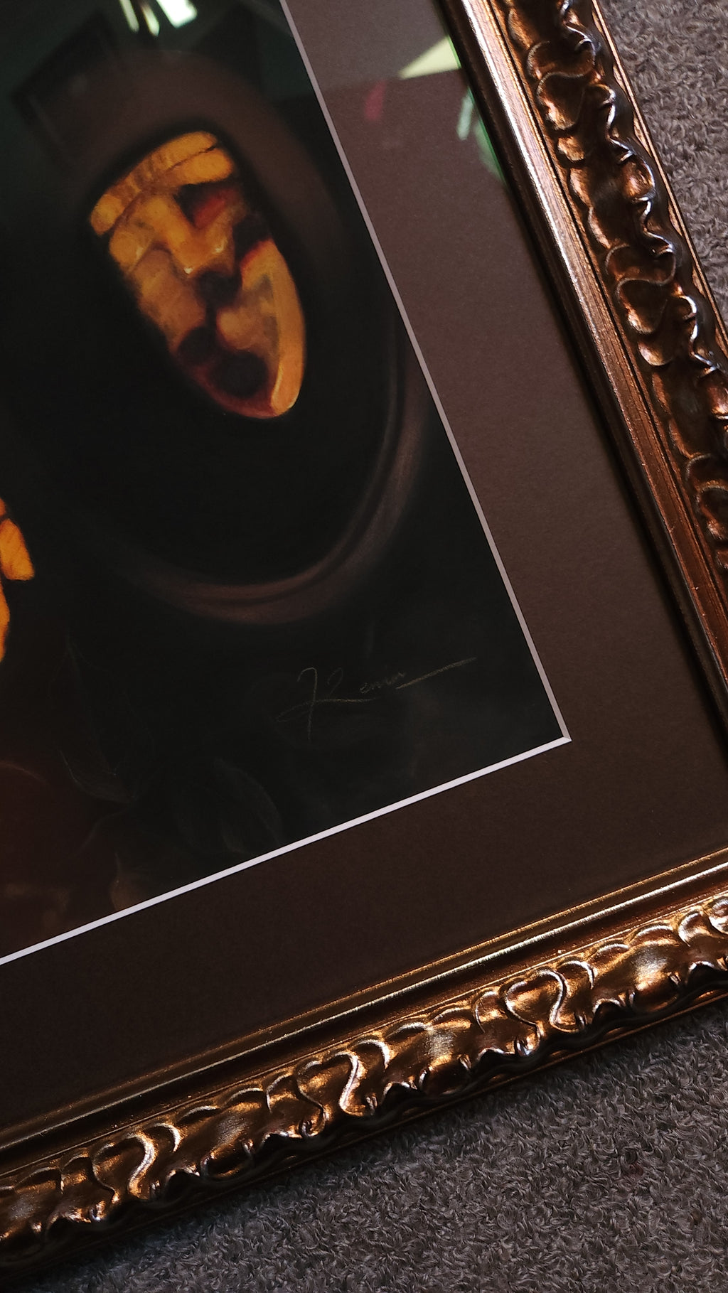 Ashlight and Embers Original Framed