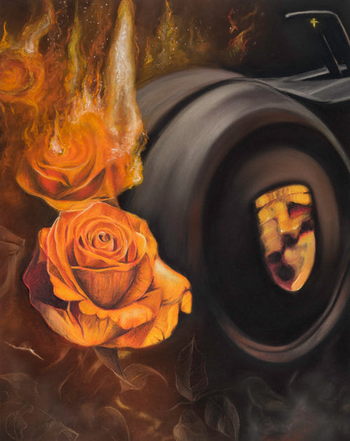 Ashlight and Embers Original Framed